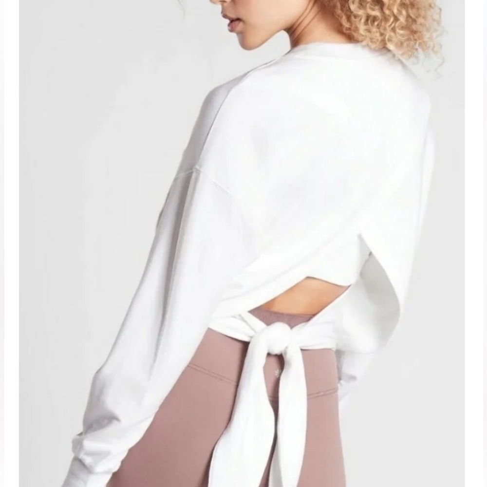 Athleta Wrap Back Casual Sweater